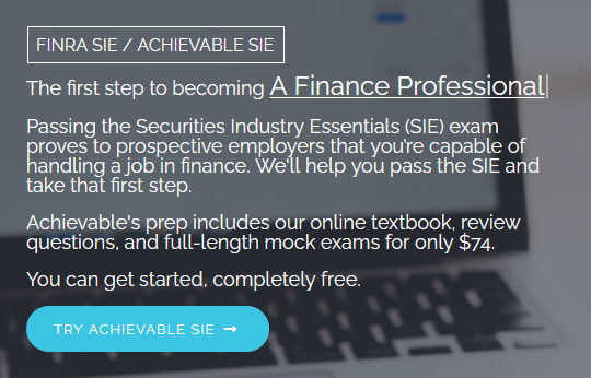 Achievable Sign up Button